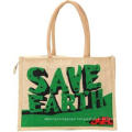 Wholesale Customized Natural Burlap Eco Friendly Tote Bags Reusable Jute Shopping Bag